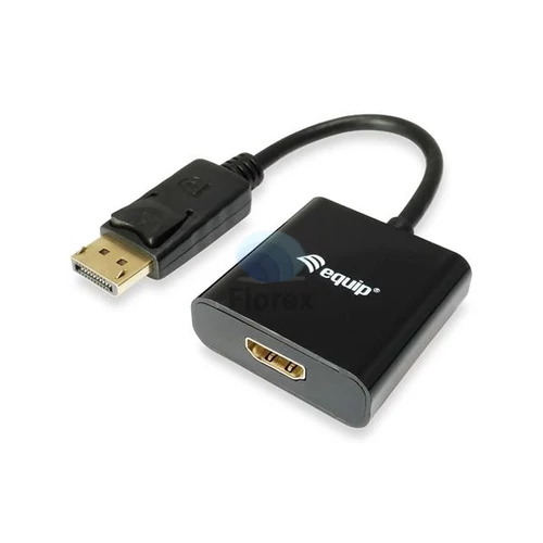 Adapter, DisplayPort - HDMI átalakító, EQUIP