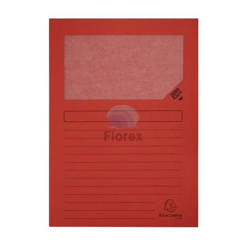 Mappa, ablakos, karton, EXACOMPTA "Forever®", piros