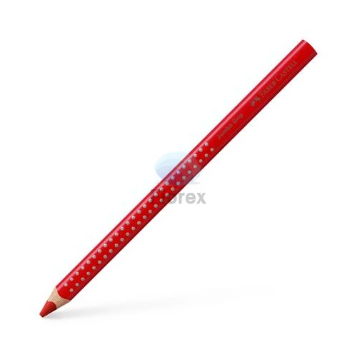 Színes ceruza, háromszögletű, FABER-CASTELL "Grip 2001 Jumbo", piros