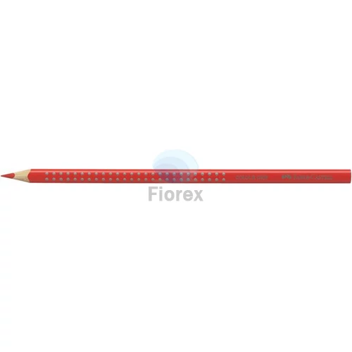 Színes ceruza, háromszögletű, FABER-CASTELL "Grip 2001", piros