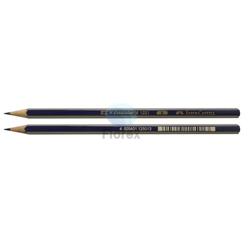 Grafitceruza, B, hatszögletű, FABER-CASTELL "Goldfaber"
