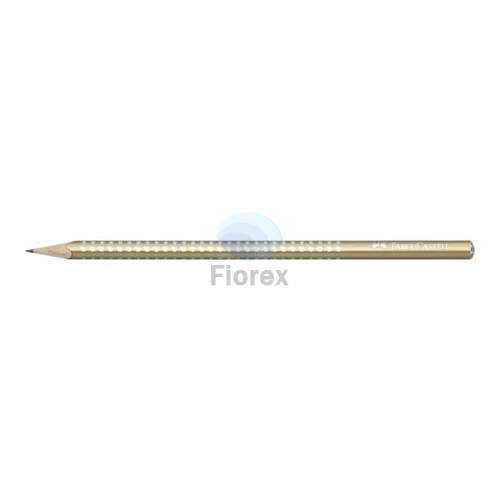 Grafitceruza, B, háromszögletű, FABER-CASTELL "Sparkle Pearl", gyöngyházfényű, arany