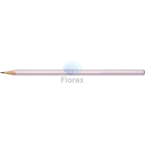 Grafitceruza, B, háromszögletű, FABER-CASTELL "Sparkle", metál rózsaszín