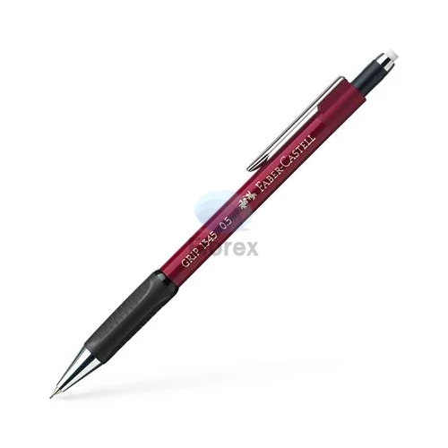 Nyomósirón, 0,5 mm, FABER-CASTELL "Grip 1345", piros