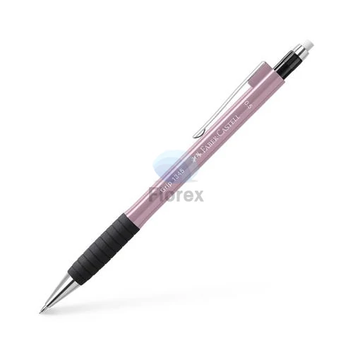 Nyomósirón, 0,5 mm, FABER-CASTELL "Grip 1345", rózsa árnyékok