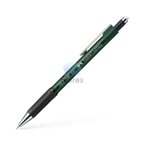 Nyomósirón, 0,5 mm, FABER-CASTELL "Grip 1345", zöld