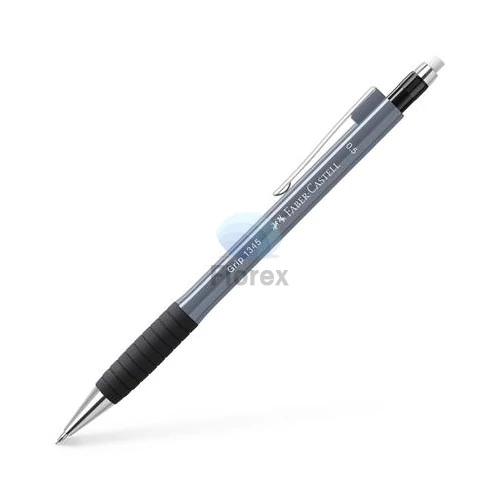 Nyomósirón, 0,5 mm, FABER-CASTELL "Grip 1345", kőszürke