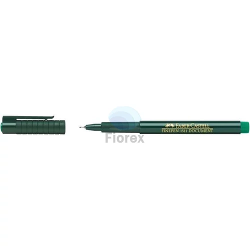 Tűfilc, 0,4 mm, FABER-CASTELL "Finepen 1511", zöld