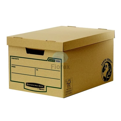 Archiválókonténer, karton, nagy, "BANKERS BOX® EARTH SERIES by FELLOWES®" - 10db