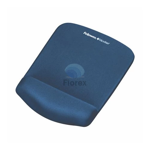 Egéralátét csuklótámasszal, habtöltésű, FELLOWES "PlushTouch™", kék