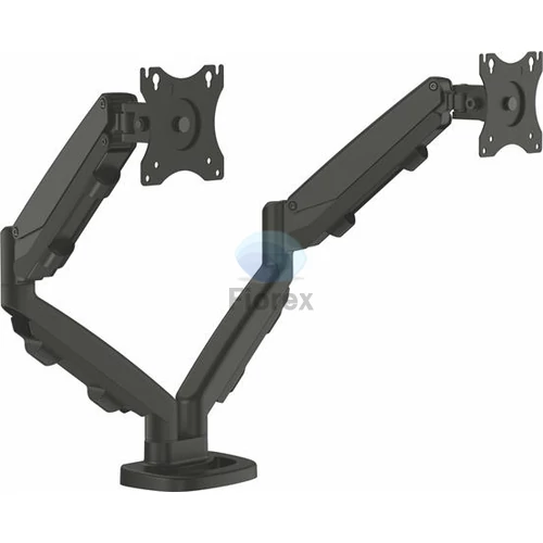 Monitortartó kar két monitorhoz, FELLOWES "Eppa™  "Dual", fekete