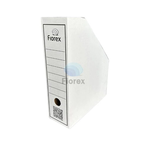 Iratpapucs, karton, 80 mm, Fiorex, feket-fehér