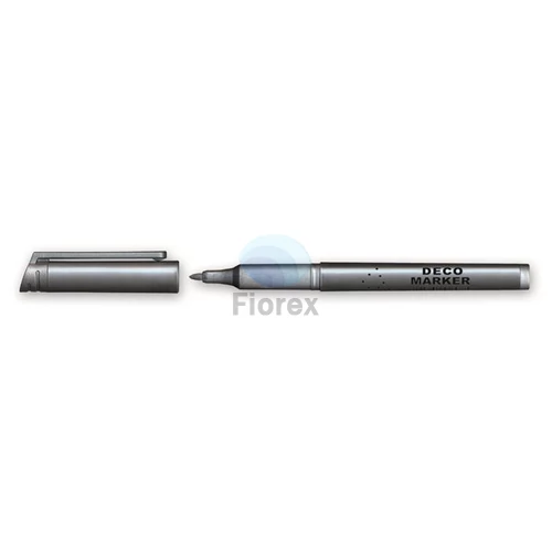 Dekormarker, 1 mm, kúpos, GRANIT "M850", ezüst