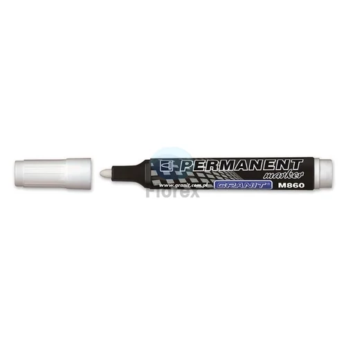 Alkoholos marker, 3-4 mm, kúpos, GRANIT "M860", fehér