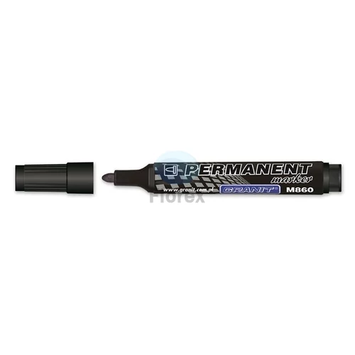 Alkoholos marker, 3-4 mm, kúpos, GRANIT "M860", fekete