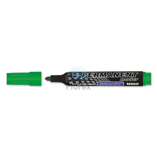 Alkoholos marker, 3-4 mm, kúpos, GRANIT "M860", zöld