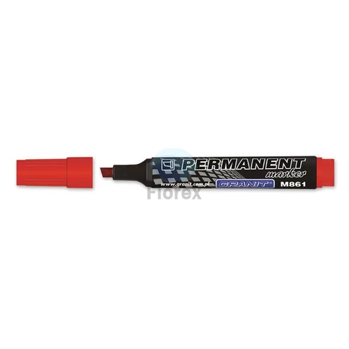 Alkoholos marker, 1-5 mm, vágott, GRANIT "M861", piros