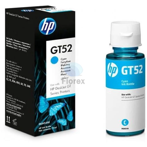 M0H54AE Tinta, Designjet GT 5810, InkTank 410 nyomtatókhoz, HP GT52, cián, 8k