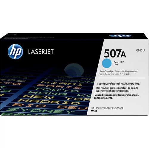 CE401A Lézertoner LaserJet M551 nyomtatóhoz, HP 507A, cián, 6k