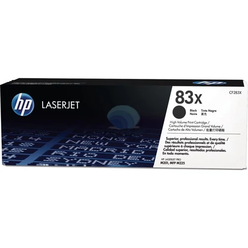 CF283X Lézertoner LaserJet Pro M201, M225 nyomtatókhoz, HP 83X, fekete, 2,2k