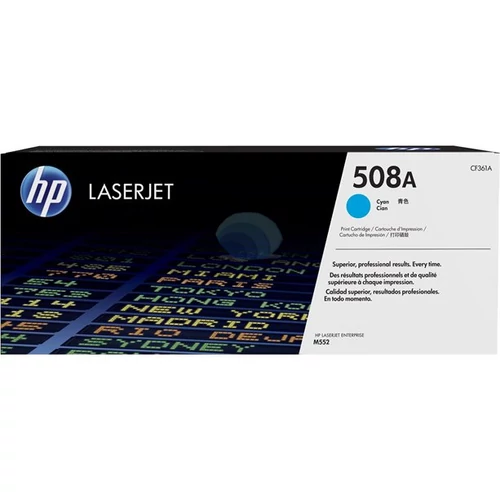 CF361A Lézertoner Color LaserJet Enterprise M552, M553 nyomtatóhoz, HP 508A, cián, 5k