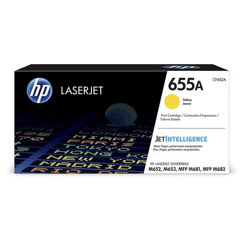 CF452A Lézertoner Color LaserJet M681, M682 nyomtatókhoz, HP 655A, sárga, 10,5k