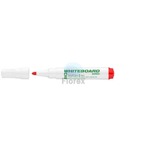 Tábla- és flipchart marker, 1-3 mm, antibakteriális, kúpos, ICO "11 XXL", piros