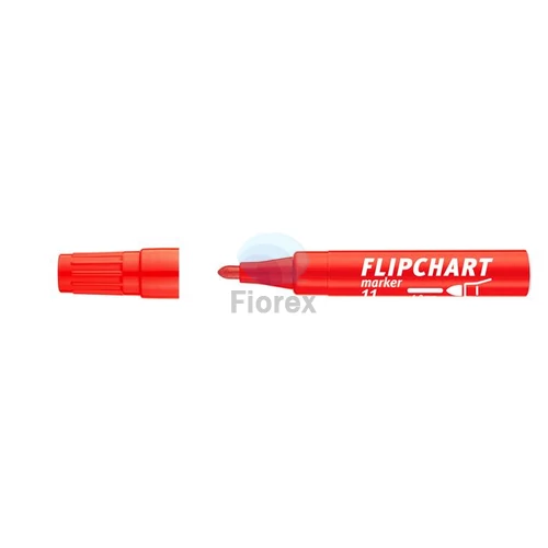 Flipchart marker, 1-3 mm, kúpos, ICO "Artip 11", piros