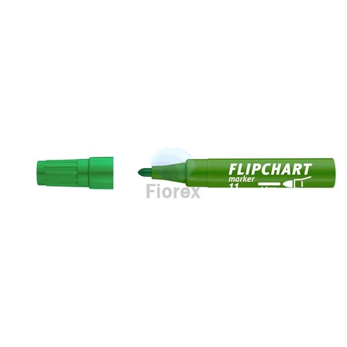 Flipchart marker, 1-3 mm, kúpos, ICO "Artip 11", zöld