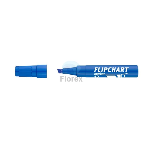 Flipchart marker, 1-4 mm, vágott, ICO "Artip 12", kék