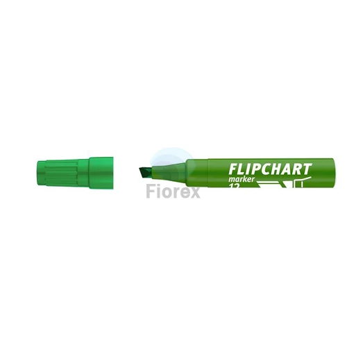 Flipchart marker, 1-4 mm, vágott, ICO "Artip 12 ", zöld