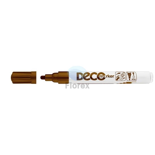 Lakkmarker, 2-4 mm, ICO "Decomarker" barna