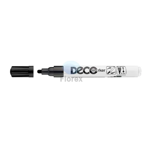 Lakkmarker, 2-4 mm, ICO "Decomarker" fekete