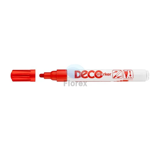 Lakkmarker, 2-4 mm, ICO "Decomarker" piros