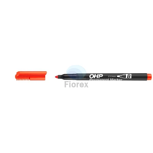 Alkoholos marker, OHP, 2-3 mm, B, ICO, piros
