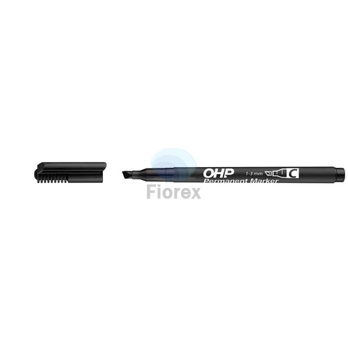 Alkoholos marker, OHP, 1-4 mm, C, vágott, ICO, fekete