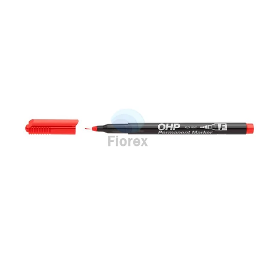Alkoholos marker, OHP, 0,5 mm, F, ICO, piros