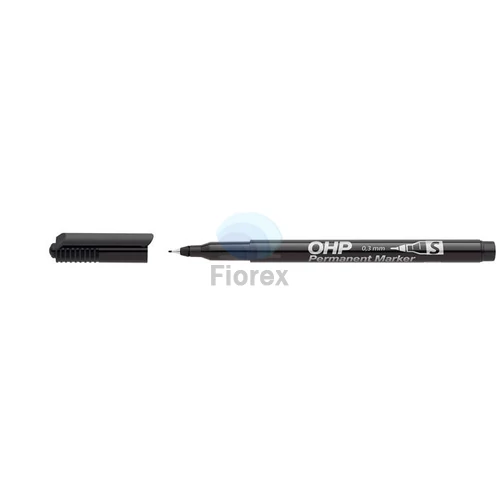 Alkoholos marker, OHP, 0,3 mm, S, ICO, fekete