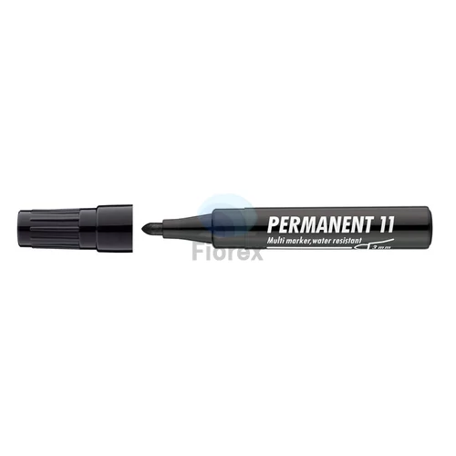 Alkoholos marker, 1-3 mm, kúpos, ICO "Permanent 11", fekete
