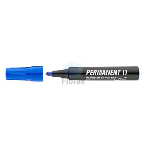 Alkoholos marker, 1-3 mm, kúpos, ICO "Permanent 11", kék
