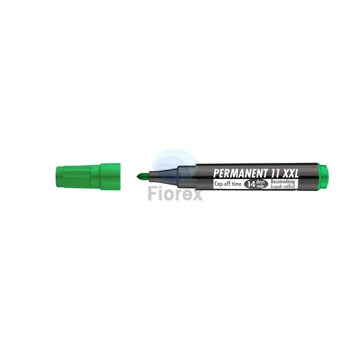Alkoholos marker, 1-3 mm, kúpos, ICO "Permanent 11 XXL", zöld