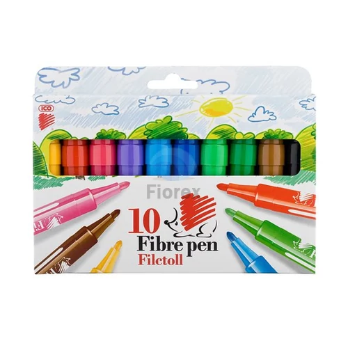 Filctoll készlet, 1-3 mm, ICO Süni, 10 különböző szín
