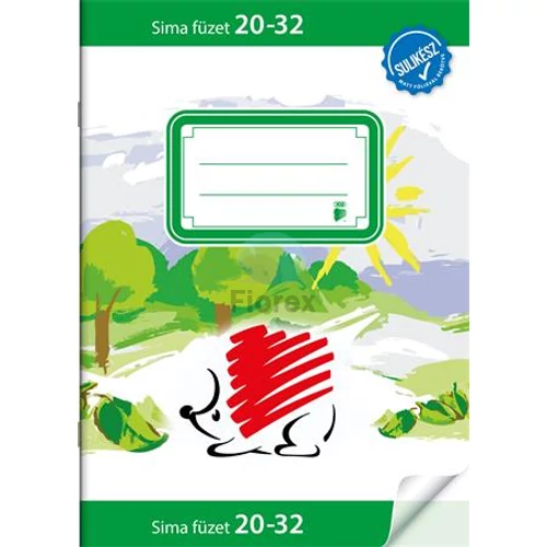 Füzet, tűzött, A5, sima, 32 lap, ICO "Süni Sulikész"