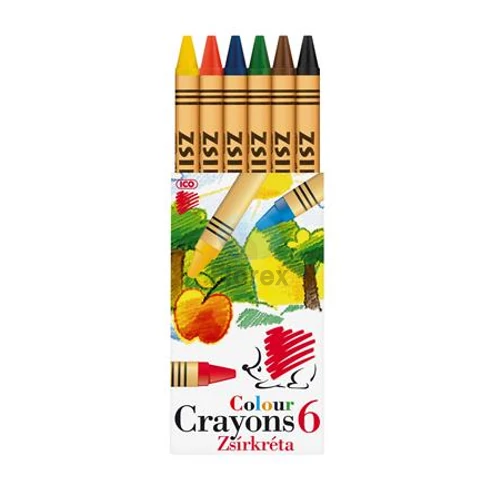 Zsírkréta, ICO "Süni", 6 különböző szín