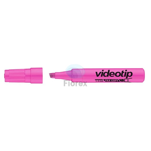 Szövegkiemelő, 1-4 mm, ICO Videotip, rózsaszín