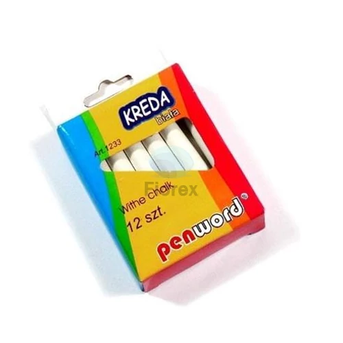 Táblakréta, kerek, SAKOTA, fehér - 12db