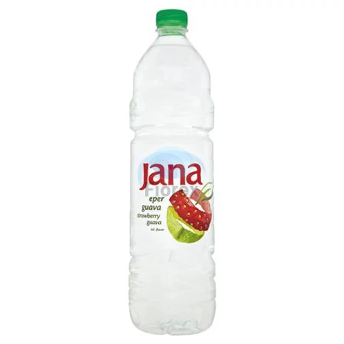 Ásványvíz, ízesített, JANA, 1,5 l, eper-guava