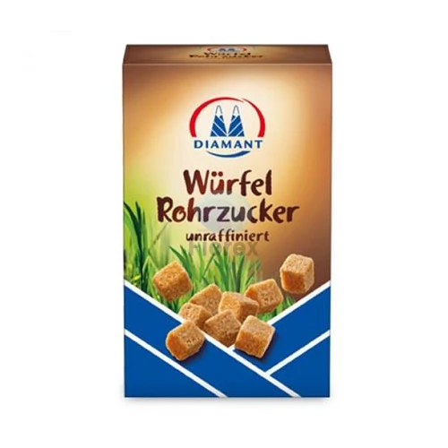 Kockacukor, barna nád, 0,5 kg, "Diamant"