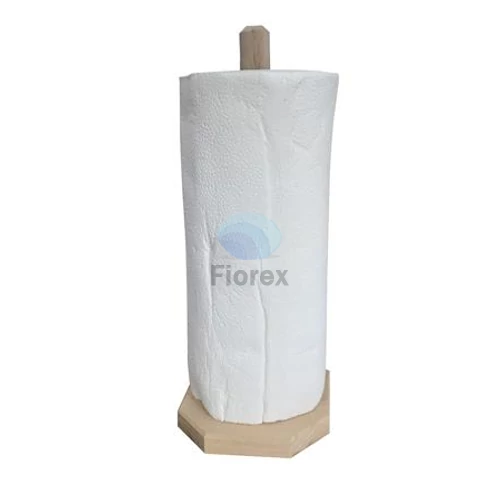 Papírtörlő tartó, fa, álló, 30 cm