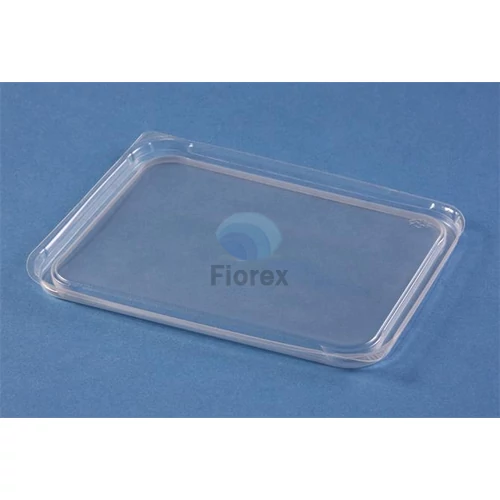 Tető, ételtároló dobozhoz, 500-1000 ml, műanyag, mikrózható, 50 db, "Varia", víztiszta